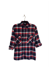 Load image into Gallery viewer, Red & Navy Trucker Flannel