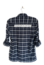Load image into Gallery viewer, Navy & Grey Trucker Flannel