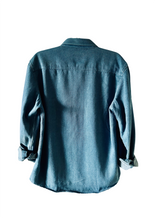 Load image into Gallery viewer, Blue Long Sleeve Denim Shirt