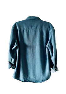 Blue Long Sleeve Denim Shirt