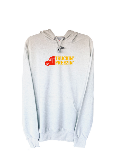 Grey Truckin' Freezin' Hoodie