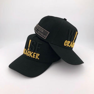 Black and Gold Embroidered Cap