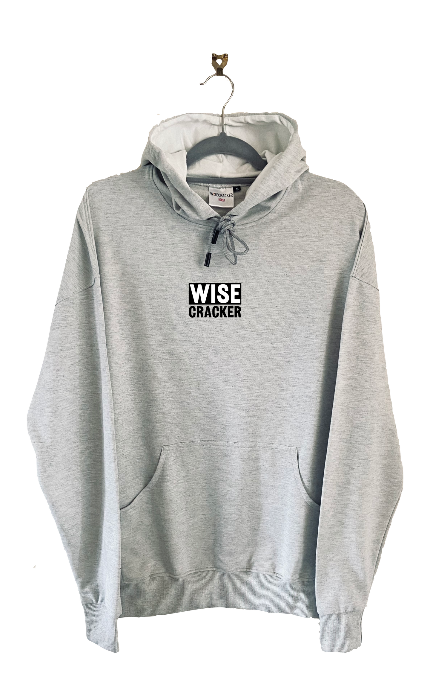 Grey Dual Logo Box Hoodie