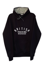 Load image into Gallery viewer, Black Oversized British Trucking hoodie