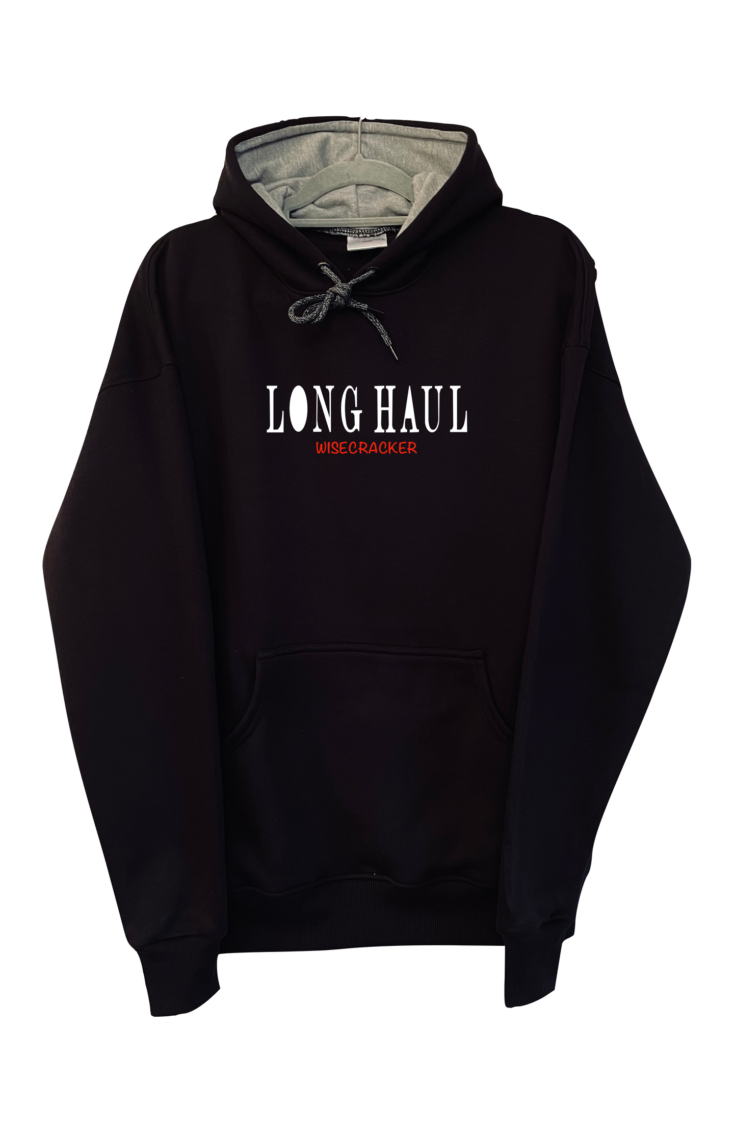 Black Oversized Long Haul Hoodie