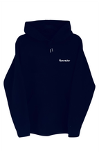 Load image into Gallery viewer, Black Straw Trader Back Logo Hoodie