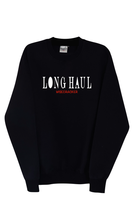 Black Oversized Long Haul Sweater