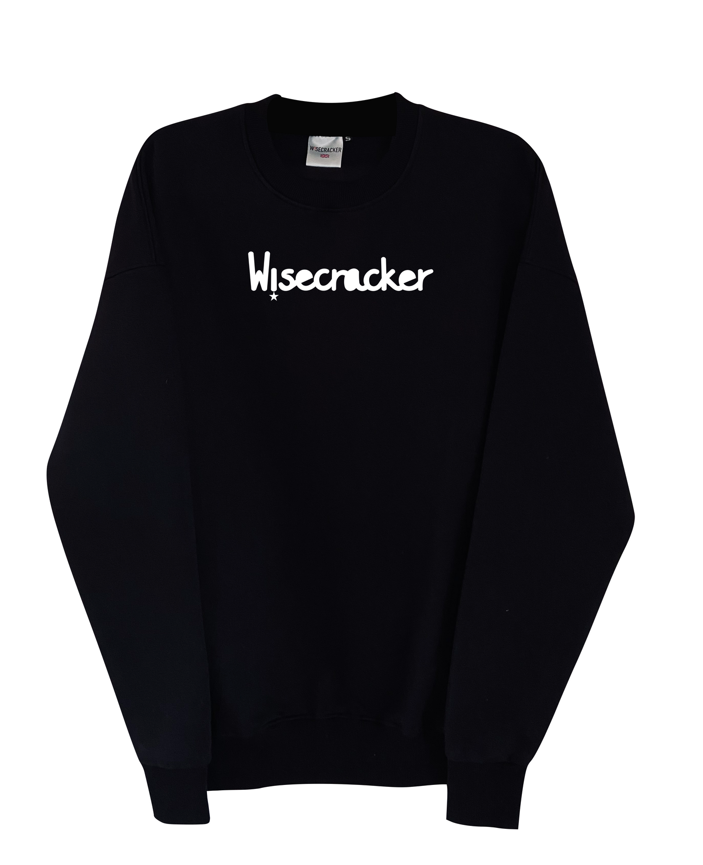 Black Oversized Drop Shoulder Sweater