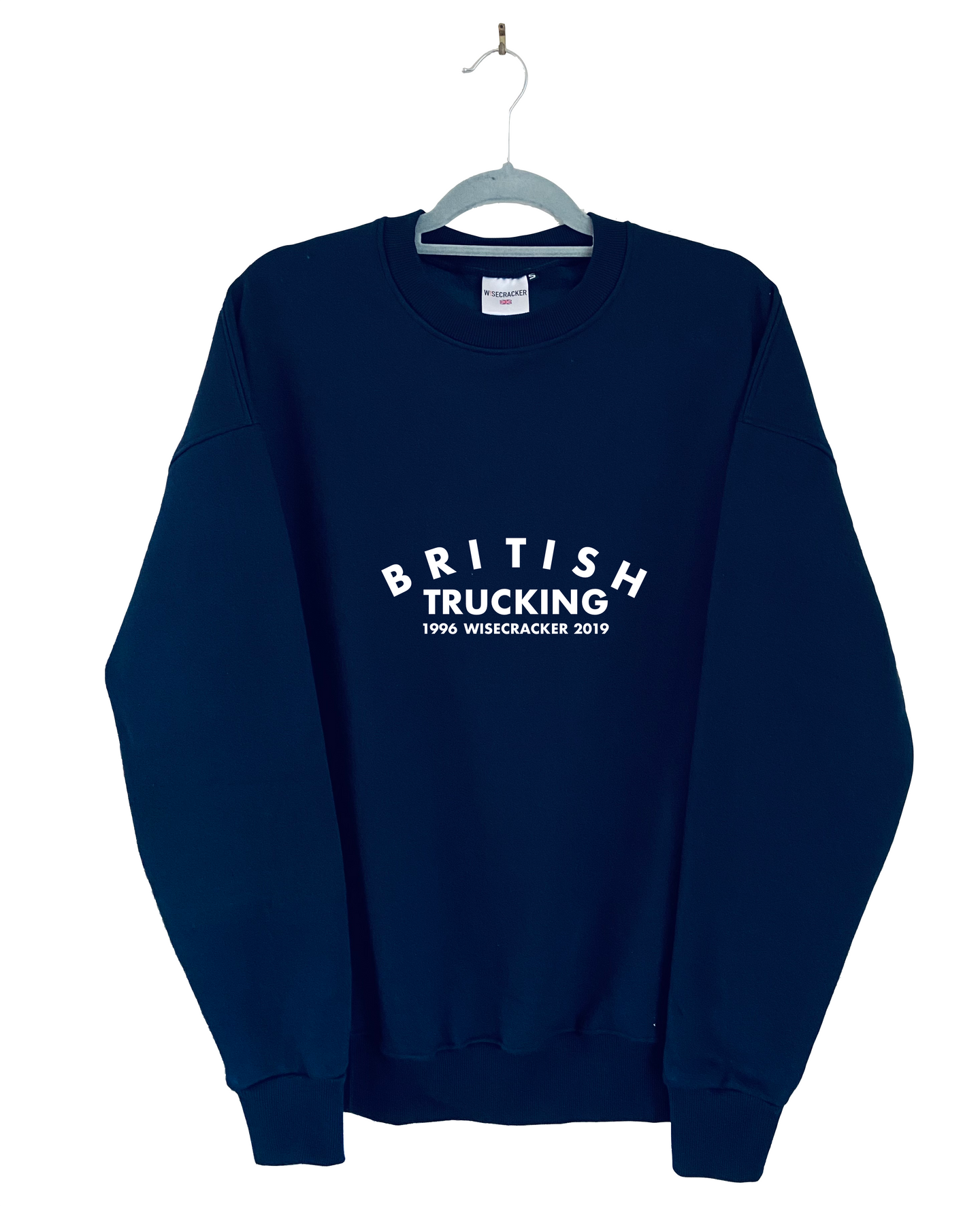 Navy Oversized British Trucking Sweater